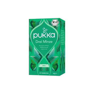 Pukka Organic 3 Types of Mint Herbal Tea, 20 pieces (32 g)