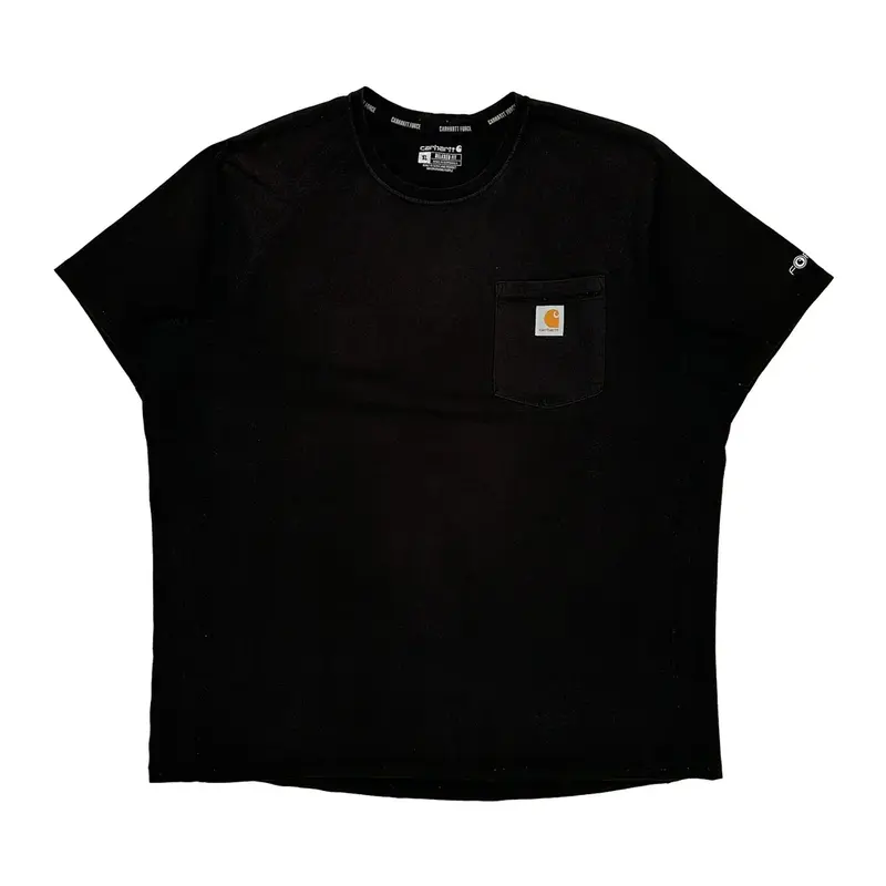 Relaxed Fit Carhartt T-Shirt - XL Black Cotton Blend