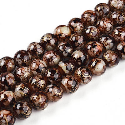Baking Painted Glass Beads Strands