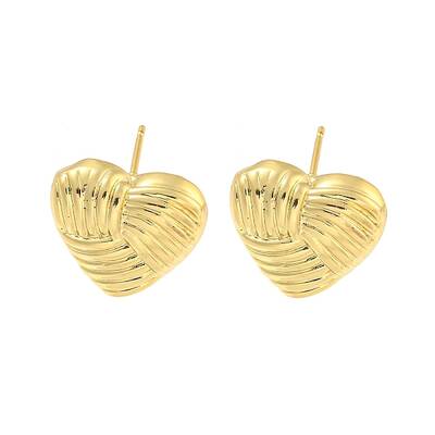 Rack Plating Brass Stud Earrings