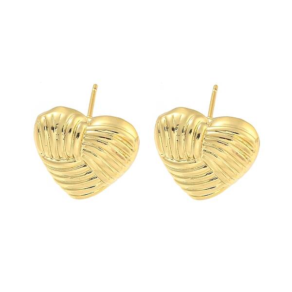 Rack Plating Brass Stud Earrings