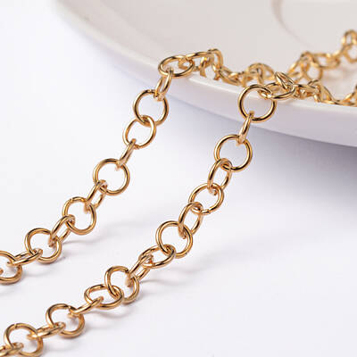 Ion Plating(IP) 304 Stainless Steel Rolo Chains