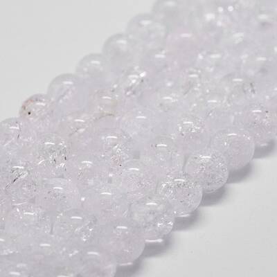Natural Crackle Quartz Beads Strands