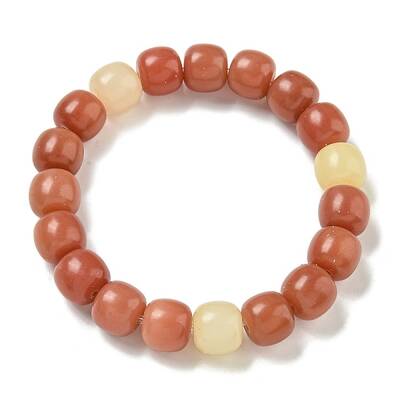 Natrual Bodhi Wood Beads Stretch Bracelet for Women