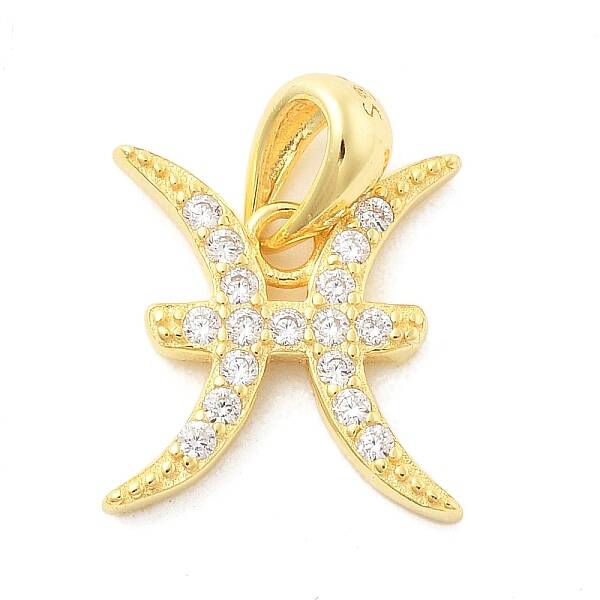 925 Sterling Sliver Micro Pave Clear Cubic Zirconia Pendants
