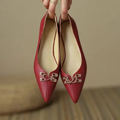 CHIKO Drysi Pointy Toe Block Heels Pumps Shoes