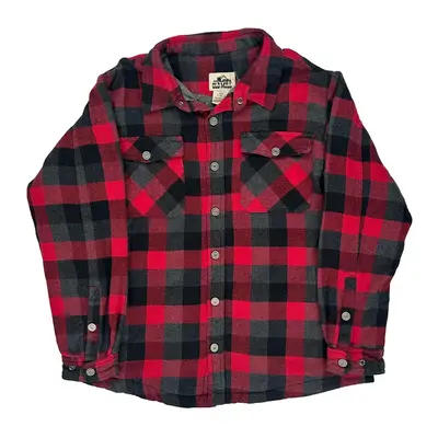 Old Mill Checked Flannel Shirt - XL Black Cotton Blend