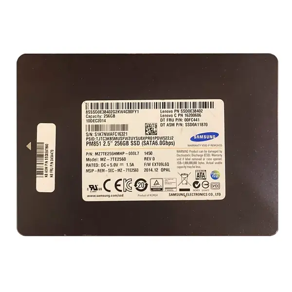 04X4470-06 Lenovo 256GB TLC SATA 6Gb/s (Opal 2.0) 2.5-inch Internal Solid State Drive