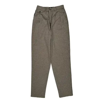 Lee Checked Trousers - 27W UK 10 Black & White Cotton Blend