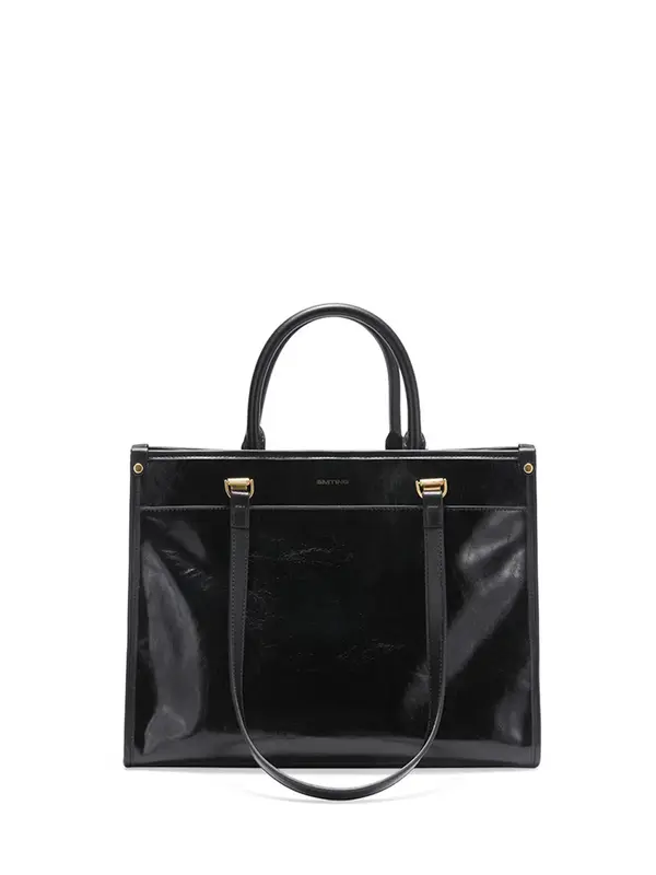 Smtingh leather shopper tote bag