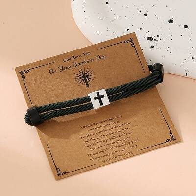 Alloy Rope String Bracelets for Woman Men
