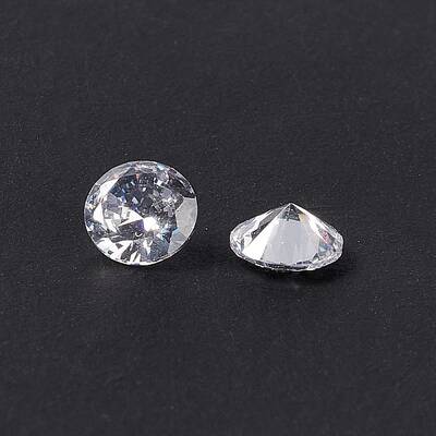 Clear Grade A Diamond Shaped Cubic Zirconia Cabochons