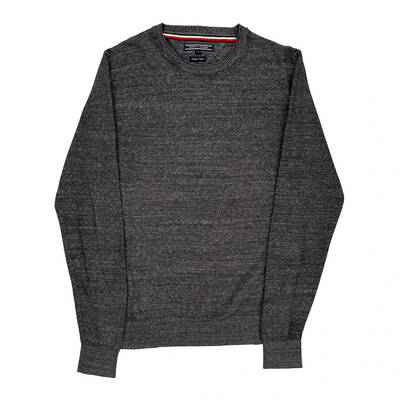 Tommy Hilfiger Jumper - Small Grey Cotton Blend