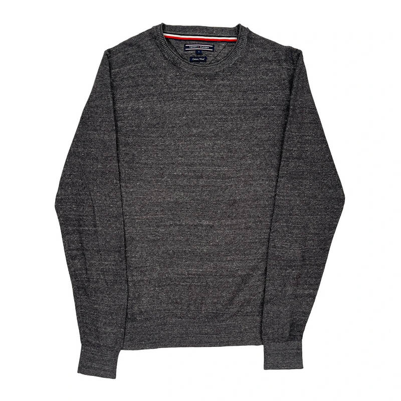 Tommy Hilfiger Jumper - Small Grey Cotton Blend