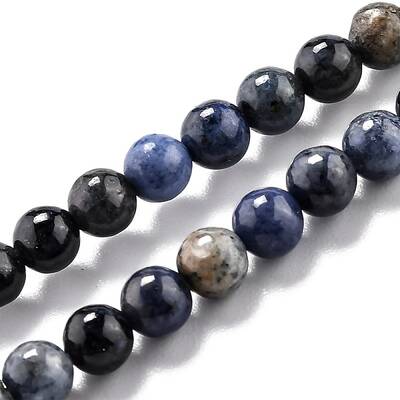 Natural Dumortierite Quartz Beads Strands