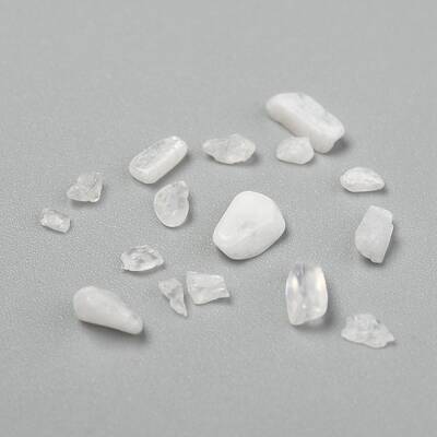 Natural White Moonstone Chip Beads