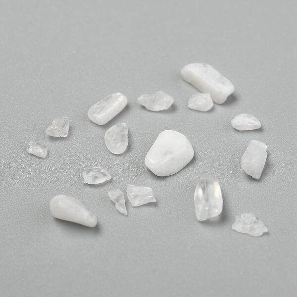 Natural White Moonstone Chip Beads