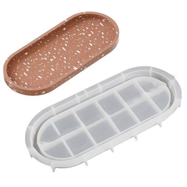DIY Oval Storage Tray Silicone Molds
