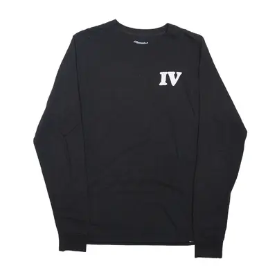 CHAMPION Isla Vista T-Shirt Black Long Sleeve Mens S