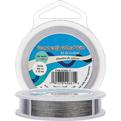 BENECREAT 7 Strands Bead String Wire (0.25MM