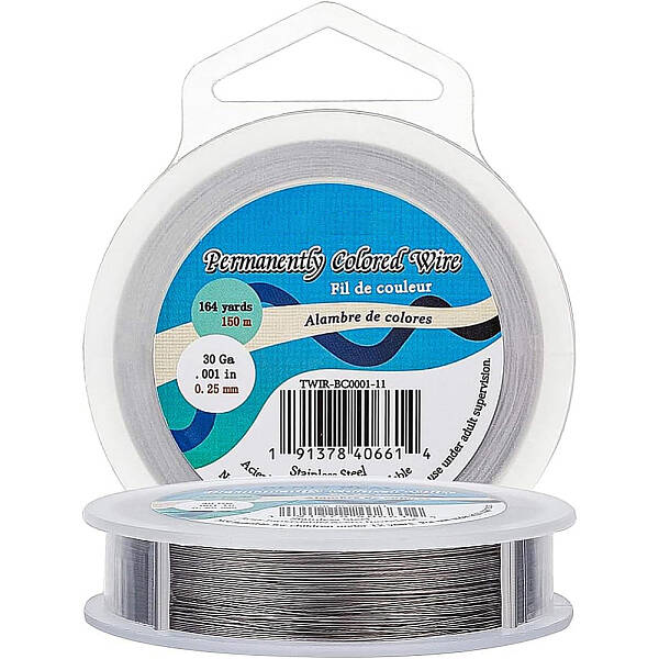 BENECREAT 7 Strands Bead String Wire (0.25MM