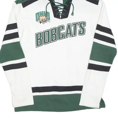 CHAMPION Bobcats Mens Green Hoodie USA M