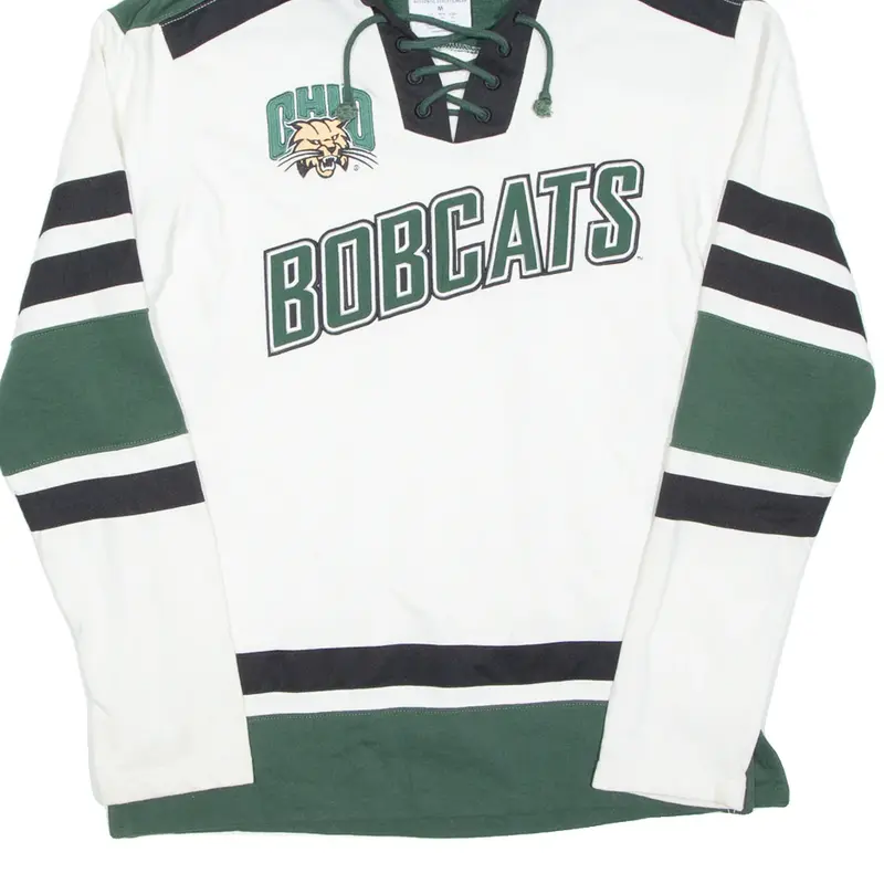 CHAMPION Bobcats Mens Green Hoodie USA M