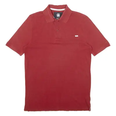 G-STAR RAW Mens Polo Shirt Red S