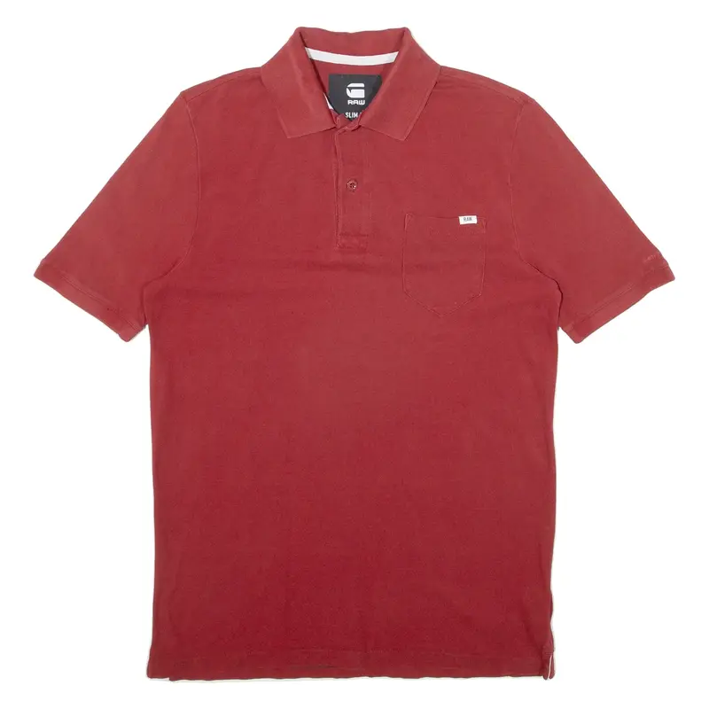 G-STAR RAW Mens Polo Shirt Red S