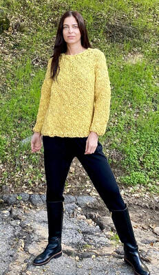 flammé baby alpaca sweater - cebolla | Size: one size