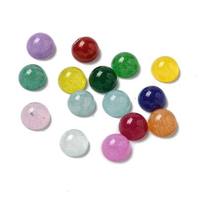 Dyed Natural White Jade Cabochons