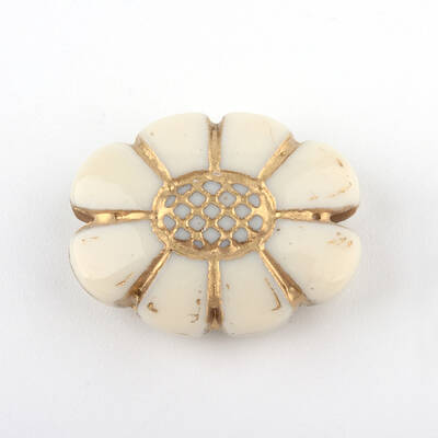 Flower Plating Acrylic Beads