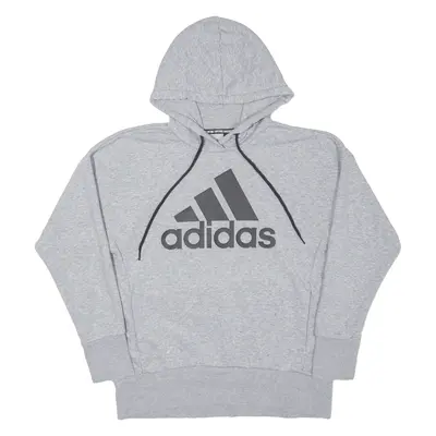 ADIDAS Hoodie Grey Pullover Womens S