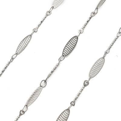304 Stainless Steel Oval & Bar Link Chains