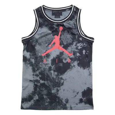 AIR JORDAN Boys Tie Dye Jersey Black Sleeveless USA L