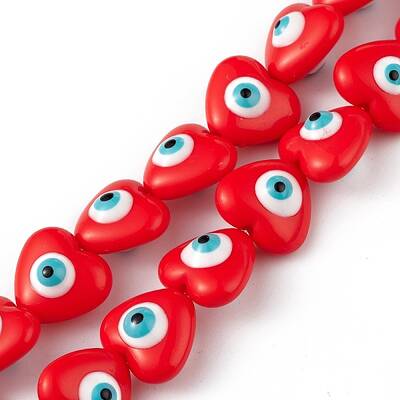 Evil Eye Resin Beads Strands