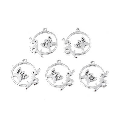 Tarnish Resistant 201 Stainless Steel Connector Charms