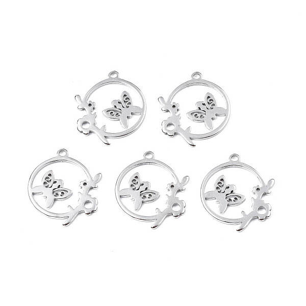 Tarnish Resistant 201 Stainless Steel Connector Charms