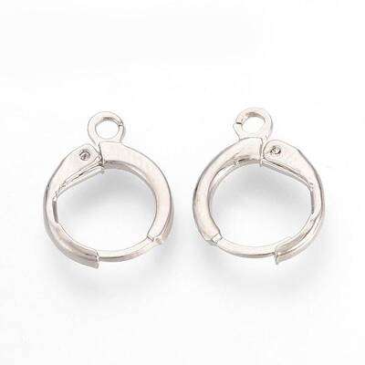 Brass Huggie Hoop Earring Findings