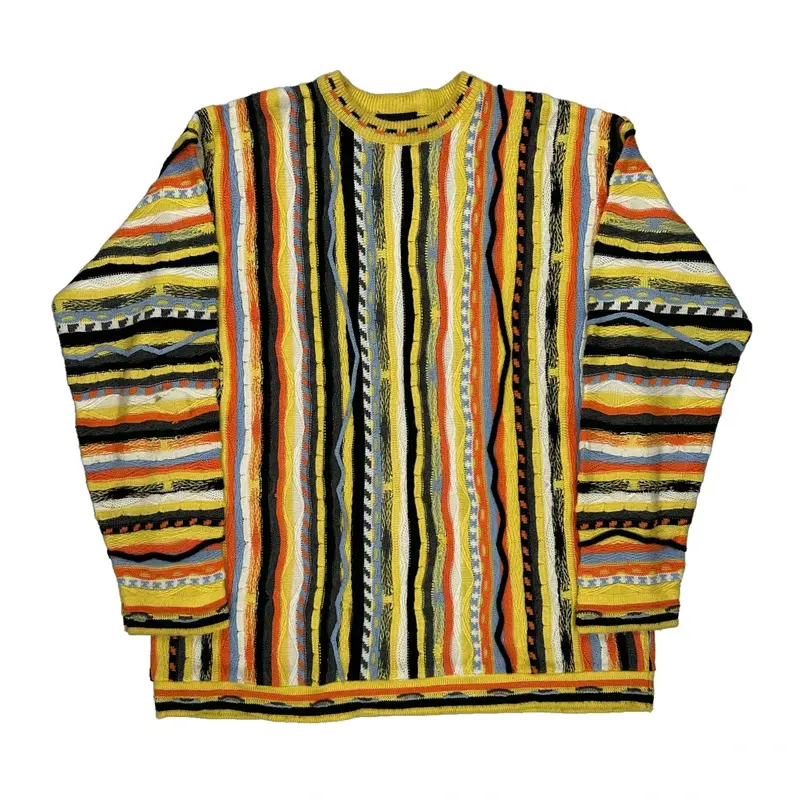 Coogi Jumper - 2XL Multicoloured Cotton Blend