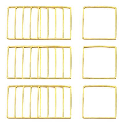 Square Brass Linking Rings