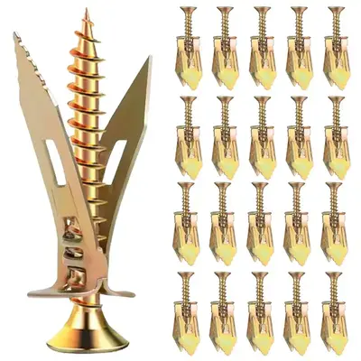 Drywall Self Drilling Anchors with Screws, Hollow-wall Anchors Kit, Wall Anchor for Hanging Photo, Home Organizer, Home Acces...