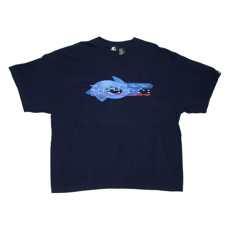STARTER Mens T-Shirt Blue 2XL