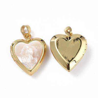 Shell Locket Pendants