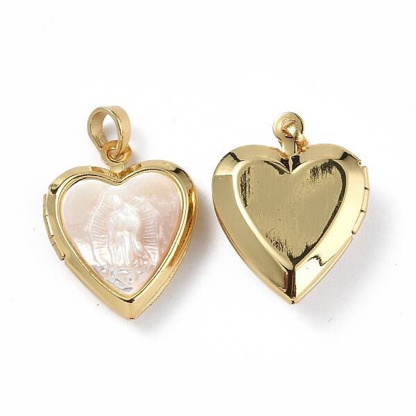 Shell Locket Pendants