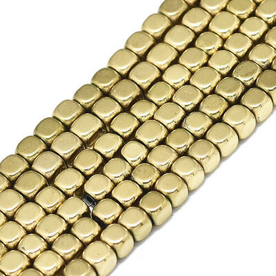 Electroplate Non-magnetic Synthetic Hematite Beads Strands
