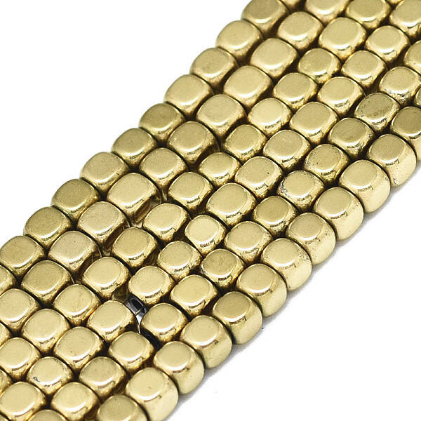 Electroplate Non-magnetic Synthetic Hematite Beads Strands
