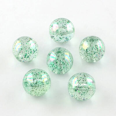 Round AB Color Transparent Acrylic Beads