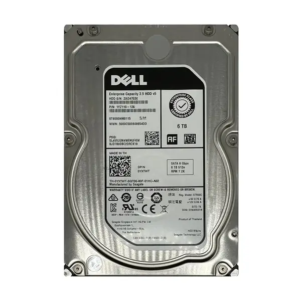 1YZ110-136 Seagate 6TB 6Gb/s SATA 7200 3.5-inch 256MB Hard Drive