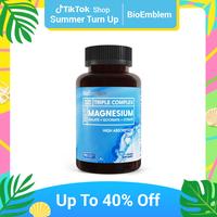 Triple Magnesium Complex | 300mg of Magnesium Glycinate, Malate, & Citrate for Muscles, Nerves, & Energy | Vegan, Non-GMO | 9...